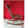 Image 2 : Press Back Rocking Chair (34"H x 17"W x 30"D) (SEE PICS!)  (Important: All Items in this Auction Sal