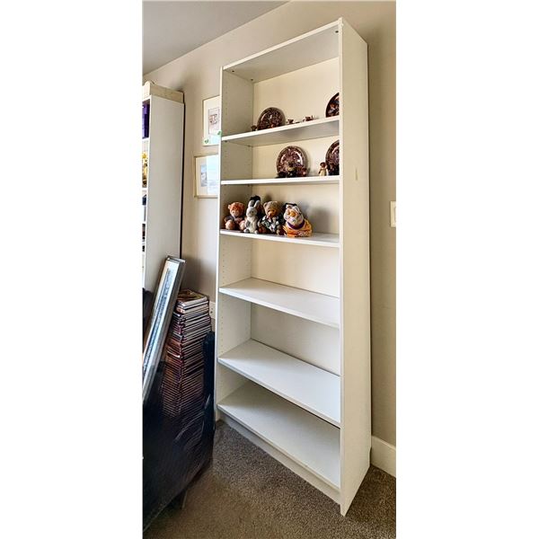 White Book Case - Contents Not Included 31W x 11D x 79T