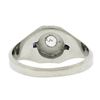Image 7 : Antique Art Deco 18k Gold .40 ctw Old Diamond & French Sapphire Hand Engraved Ri