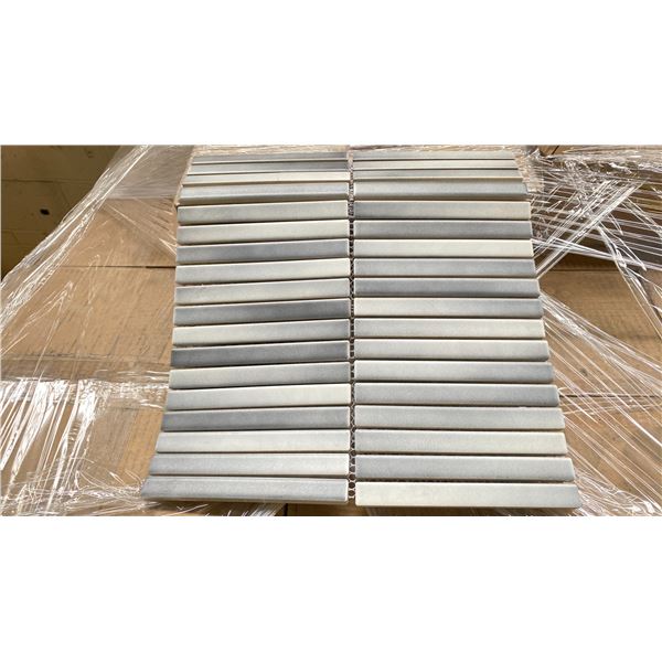 PALLET OF EVANESCENCE SERIES FE-EVMOS-GRE 0.5"X6" GLAZED CERAMIC MOSAIC TILES