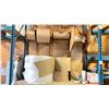 Image 1 : CONTENTS OF SHIPPING OFFICE - 5 ROLLS OF CARDBOARD PACKING SUPPLIES, 3 ROLLS OF BUBBLE WRAP,