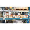 Image 1 : SHELF OF 7 LB BOXES OF POLYBLEND PLUS SANDED GROUT - BRIGHT WHITE, COFFEE BEAN, ARCTIC WHITE, BONE,