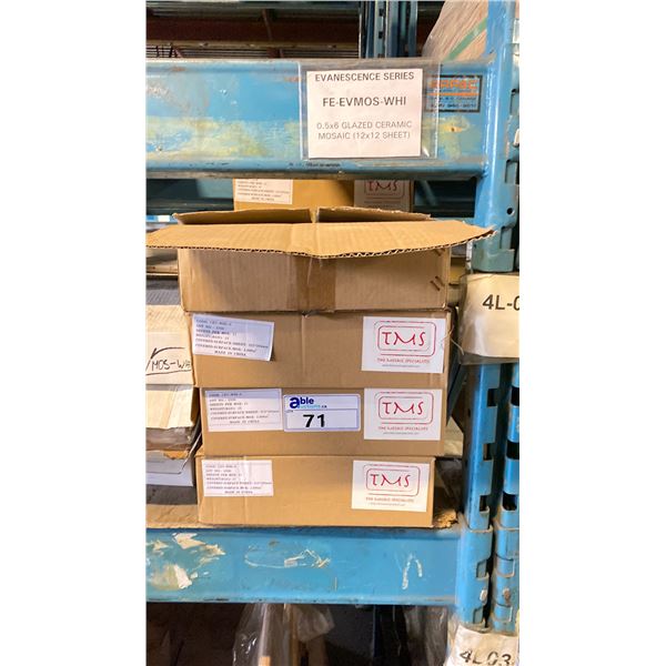 TMS CEV-WHI-S 312MM X 294MM TILE - 11 PCS / 1.009 SQ.M PER BOX APPROX. 14 BOXES