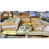 Image 2 : 9 BOXES OF 1FT X 1FT STONE MOSAIC TILES - APPROX. 100 PCS.