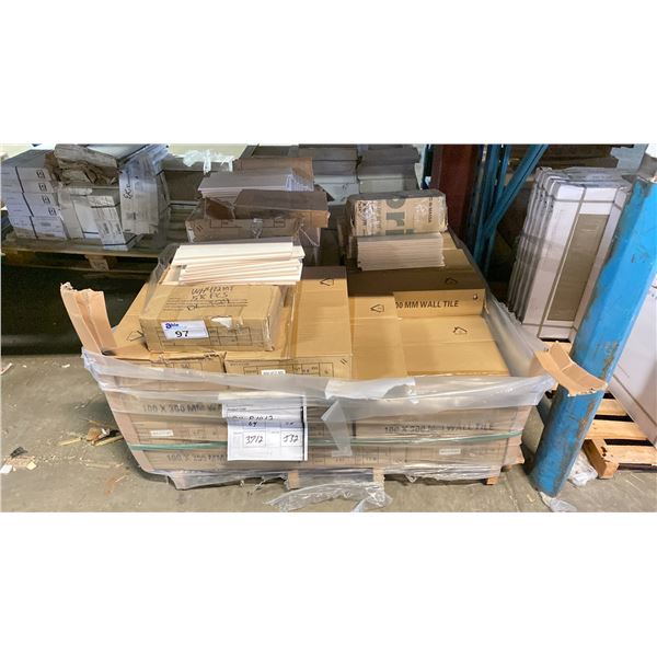 PALLET OF WH-412-MT J32 100 X 300 WALL TILE - 58 PCS PER BOX APPROX. 64 BOXES/ 3712 PCS