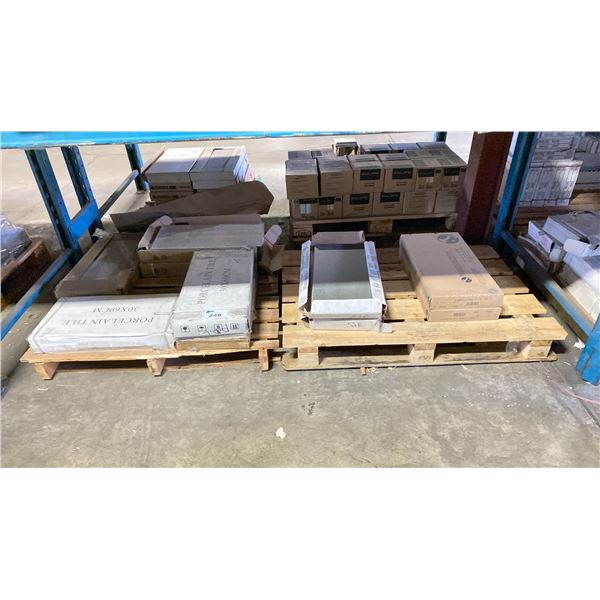 2 BOXES OF LIMESTONE COAL RETT EN 14411-G BLA 12" X 24" ITALIAN TILE - 7 PCS / 1.30 SQ.M PER BOX, 2