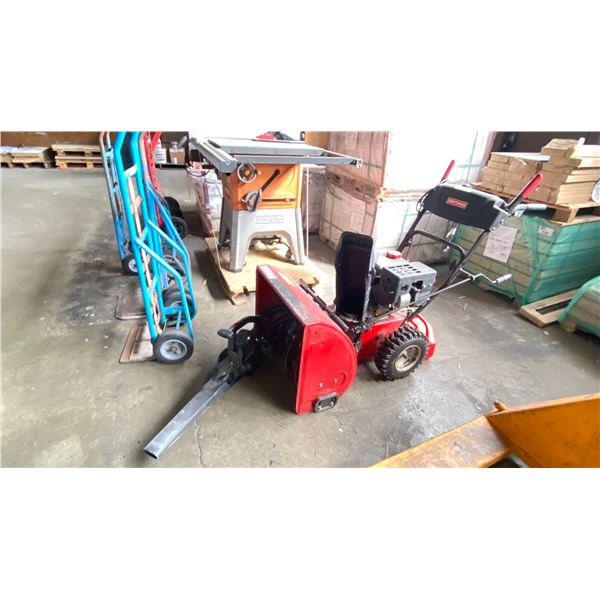 CRAFTSMAN MODEL C459-52101 24" GAS POWERED SNOWBLOWER AND TORO ELECTRIC SUPER