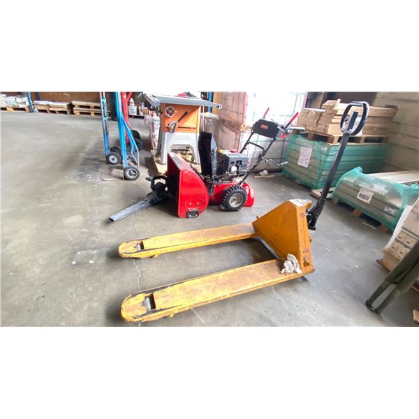 YELLOW GENERAL FASTENERS LTD 5500LBS PALLET JACKS *LAST DAY REMOVAL*