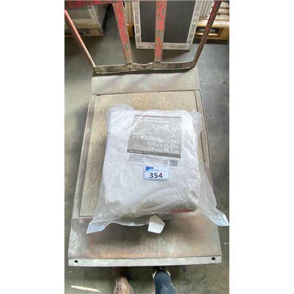 30 X 50' WHITE LIGHT DUTY TARP