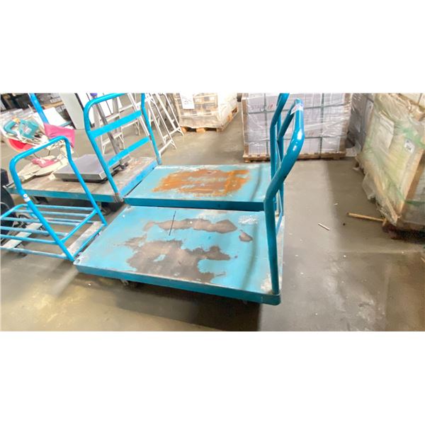 BLUE METAL CART DECK; 4' X 2'