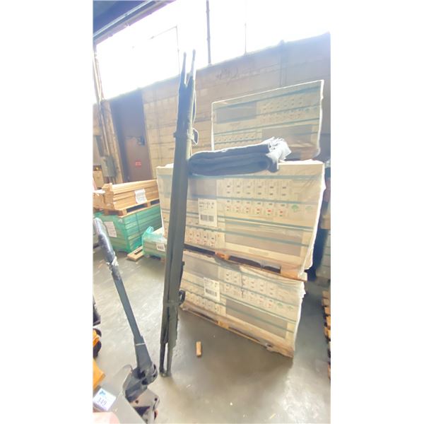 ANTIQUE ARMY CART AND SAFETY BLANKET