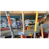 Image 3 : LARGE LOT OF ASSORTED TOOLS AND SHOVELS; PELONIS HEATERS, CROW BARS, EXTENSION CORDS AND MUCH MORE