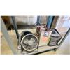 Image 3 : 2 TIER METAL CART MISSING WHEEL WITH CONTENTS; FANS, TAPE, HAMMER AND MORE