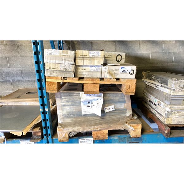 PALLET OF EQUIPE 21913 HEXAGON DARK GREY 12.4CM X 10.7CM TILE - 50 PCS PER BOX APPROX. 40 BOXES
