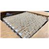 Image 2 : 9 BOXES OF MOSAIC TILES IN LTSAND/1523 12X 12" PER SHEET, 11 SHEETS PER BOX