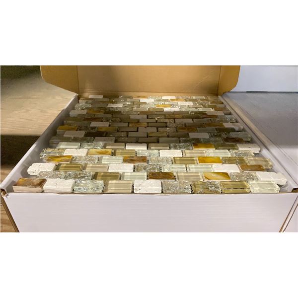13 BOXES OF 12X12" MOSAIC TILES IN ARV-GLT1530-GLD, 12 SHEETS PER BOX