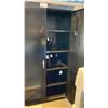 Image 2 : HDN BLACK METAL 2 DOOR STORAGE CABINET - 36"W X 18"D X 72"H