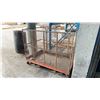 Image 2 : 60"W X 36"D X 48"H INDUSTRIAL FORKLIFT SAFETY MAN CAGE