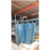 Image 2 : LARGE PILE OF BLUE INDUSTRIAL CROSSBEAMS - 4.5"W X 96"H, 4.5"W X 108"H & 5" X 96"H