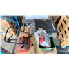 Image 2 : PALLET OF ASSORTED GARDENING ITEMS, SCOTTS TURF SPREADER, LAWN MOWER, GAS AND MORE