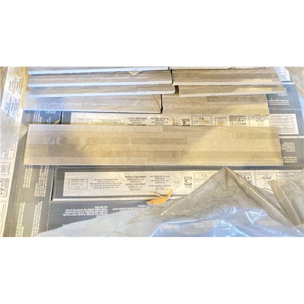 PALLET OF 23X4" TILES IN MBMIL-224-GRE, 14 PIECES PER BOX APPROX 21 BOXES