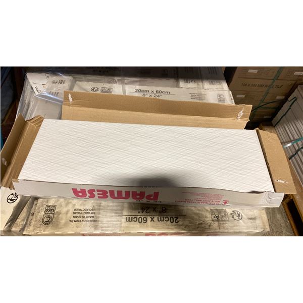 PALLET OF 20X60CM TILES IN PA-ES824-BIAHAY, 9 PIECES PER BOX, APPROX 64 BOXES