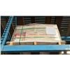 Image 2 : PALLET OF ELAINE 4X12" TILES IN LINEAR WHITE, 34 PIECES PER BOX, APPROX 74 BOXES
