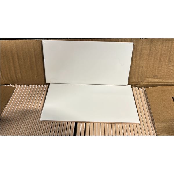 PALLET OF 100X200MM TILE IN XM-SUB48-WH, 70 PIECES PER BOX, APPROX 80 BOXES