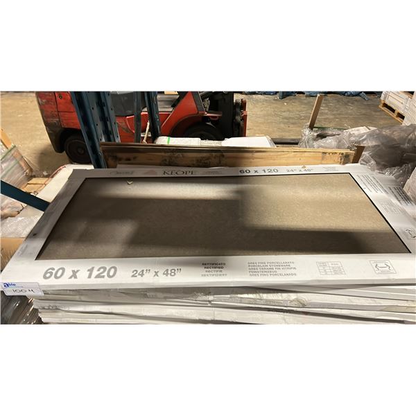 PALLET OF 24X48" TILE IN MOOV MOKA 60, 2 PIECES PER BOX APPROX 33 BOXES
