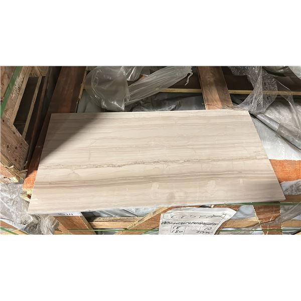 PALLET OF 12X24" TILES IN ARV-WDG1224GRE/ATH, 10 PIECES PER BOX, APPROX 18 BOXES