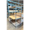 Image 2 : GREY EZ RECT STORAGE SHELF 51"W X 25"D X 72"H & A WHITE 16"W X 21"D X 20"H MOBILE STORAGE CABINET