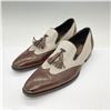 Image 2 : Mezlan Men's Luxury Designer Loafer Shoes, Linen & Leather