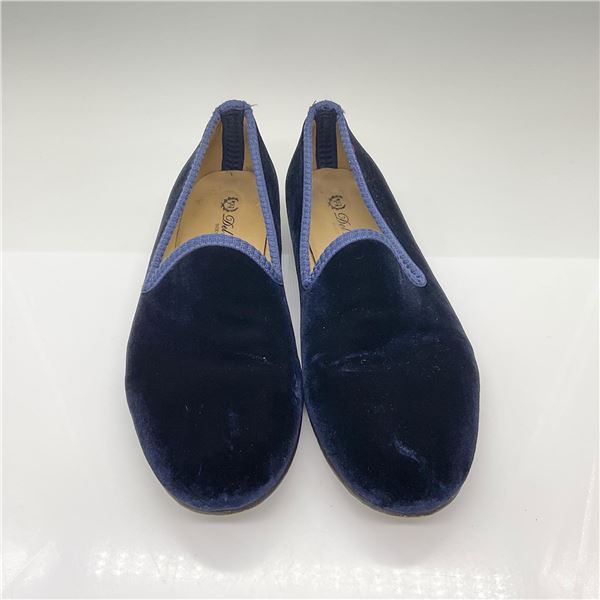 Del Toro Men's Slipper Shoes, Blue Velvet