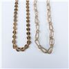 Image 2 : 2pc Unique Gold Metal Chain Necklaces