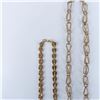 Image 3 : 2pc Unique Gold Metal Chain Necklaces