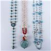 Image 2 : 3pc Costume Jewelry, Turquoise Stone Necklaces
