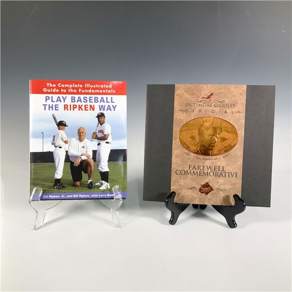 Set of 2 Signed Carl Ripken Jr. Baseball Books