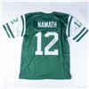 Image 1 : HOF Joe Namath Autographed Green Jets Jersey with COA