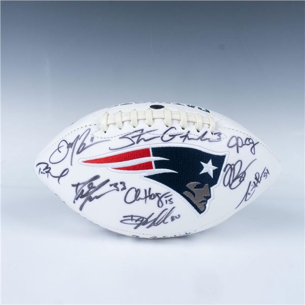 New England Patriots Multi Signed Logo Football, 2017