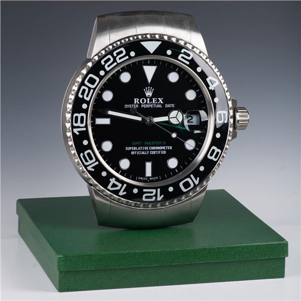 Rolex GMT Master II Dealer Display Wall Clock