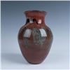 Image 2 : Josh Simpson Art Glass Vase, Red New Mexico Glass