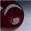 Image 3 : Mid-Century Modern Ruby Red Blown Glass Floor Vase