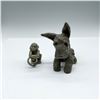 Image 1 : 2pc Vintage Metal Animal Figurine and Paperweight