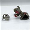 Image 3 : 2pc Vintage Metal Animal Figurine and Paperweight