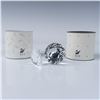 Image 3 : 2pc Swarovski Crystal Swan Figurine and Crystal Paperweight
