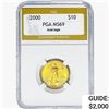 Image 1 : 2000 1/4oz Gold $10 Eagle PGA MS69