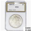 Image 1 : 1884-CC Morgan Silver Dollar PCI MS64
