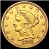 Image 1 : 1876 $2.50 Gold Quarter Eagle ABOUT UNCIRCULATED