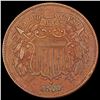 Image 1 : 1865 Two Cent Piece NEARLY UNCIRCULATED