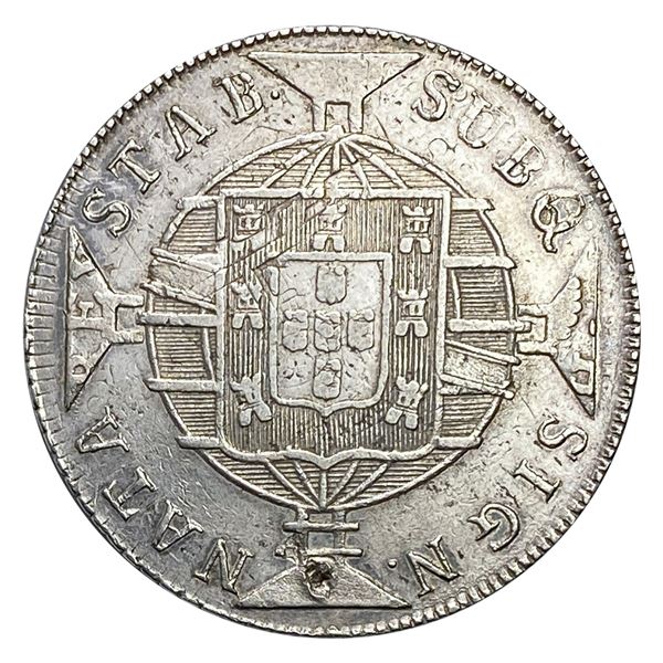 1819 R  Brazil Silver 960 Reis  AU
